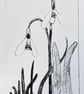 Snowdrop Original Print, A5 size - Image 1