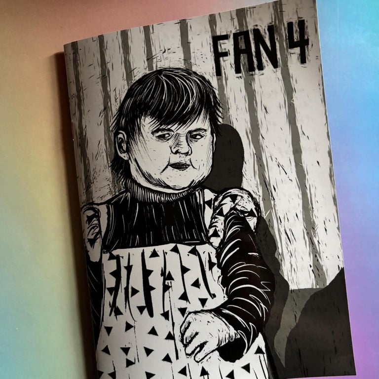 Fan 4 - monochrome per-zine about my fixations