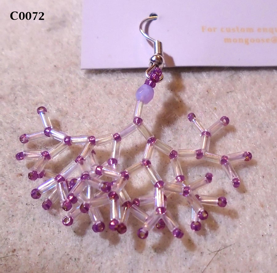 Fractal-style earrings (customisable)