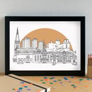 Kirkcaldy Skyline Art Print