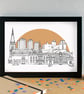 Kirkcaldy Skyline Art Print
