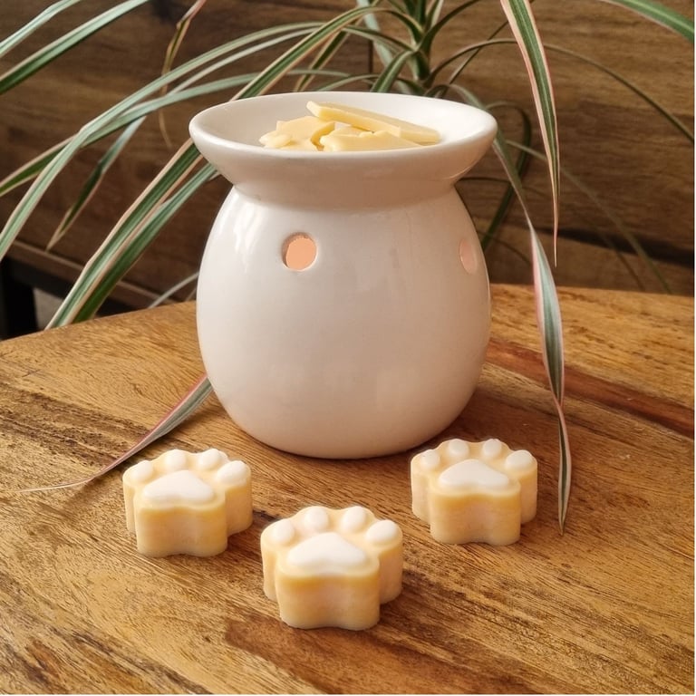 Scented Soy Wax Melt Paws Two Tone 4 Pack Mandarin and Sandalwood Fragrance Gift