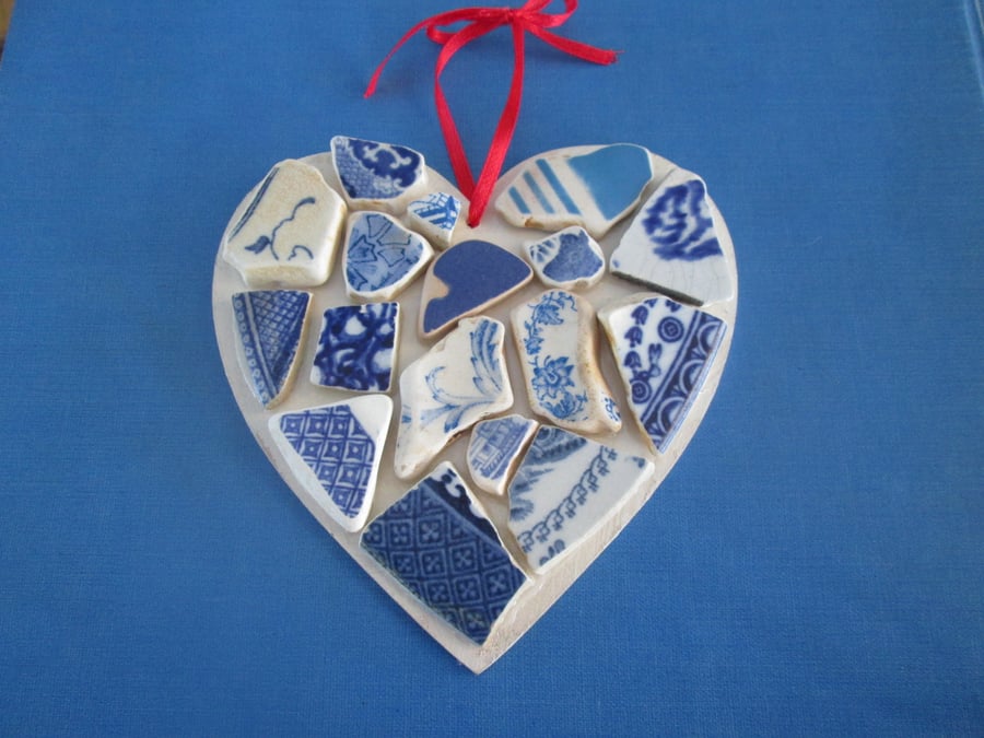 SEA POTTERY - Beautiful Heart shape decorative art, housewarming, romantic