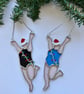 Adorable Christmas Jumping Swimmer  - Image 1
