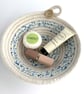 Trinket Bowl made from Coiled Rope and Floral Fabric - Image 7