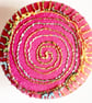 Buttons 1 inch button Hand Dyed Silks and Cottons Free Machine Embroidery Button - Image 1