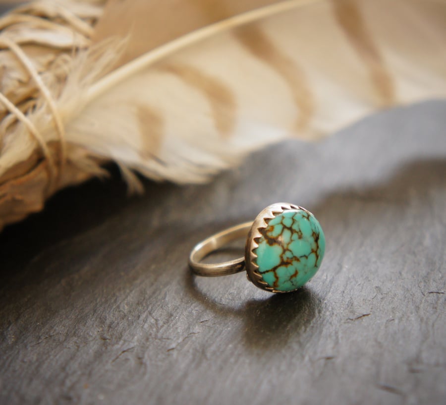 Native Spirit Turquoise and Sterling Silver Ring