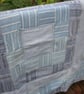 Blue and White Cotton Patchwork Lap Quilt - Image 6