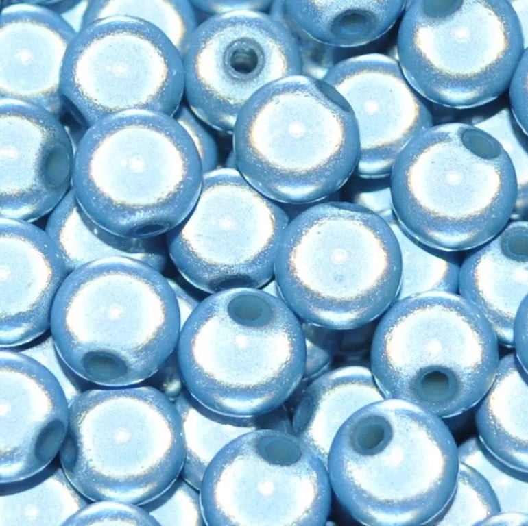 4-12 mm Silver Blue Illusion Miracle Acrylic beads for DIY Jewellery Making