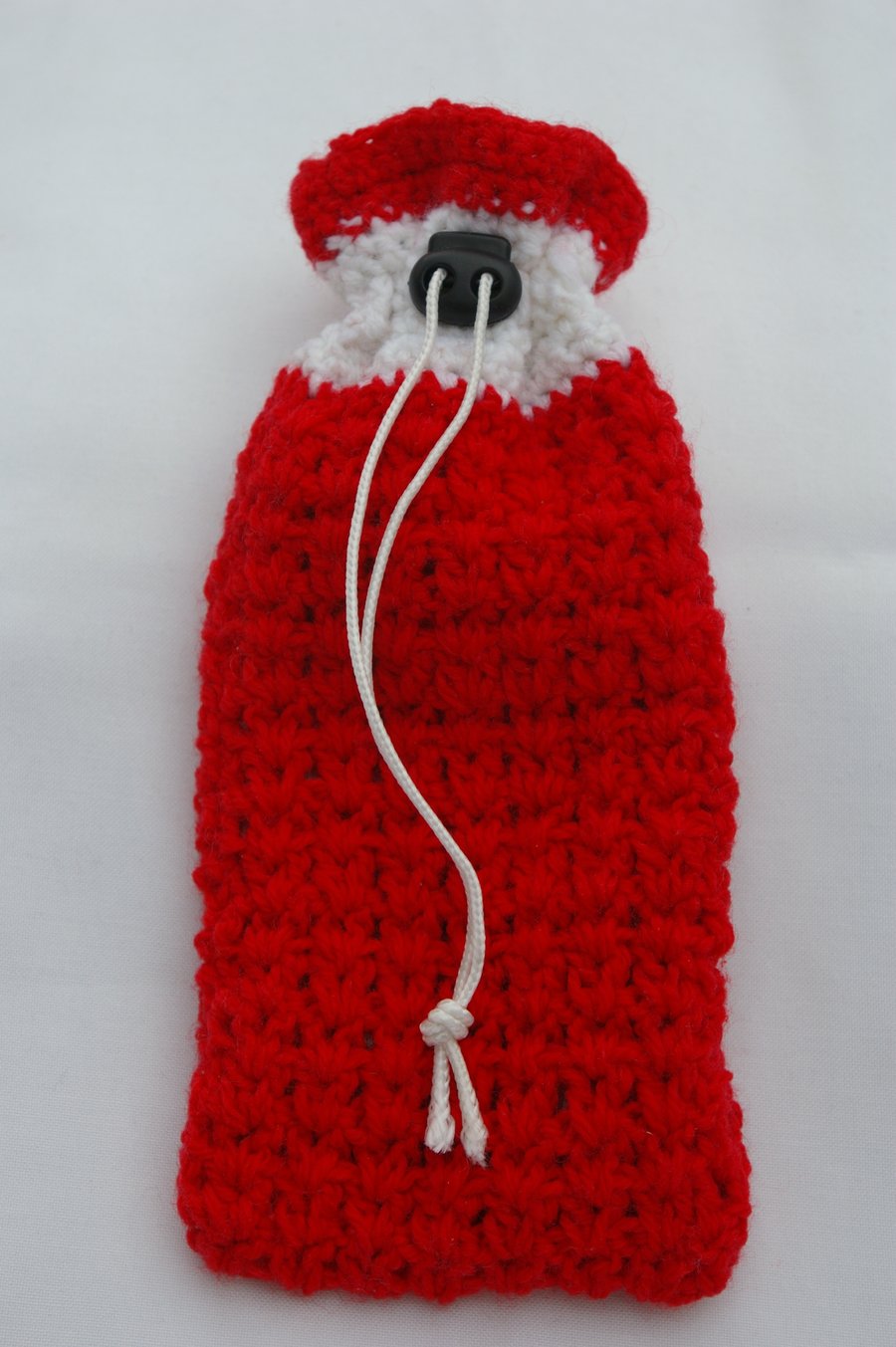 Bag Red Crochet Christmas Gift Bag