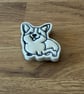 Handmade Corgi Ceramic Fridge Magnet - Image 2