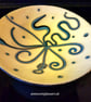 Handmade Thin Fused Glass "Squiggle" Bowl - Image 2