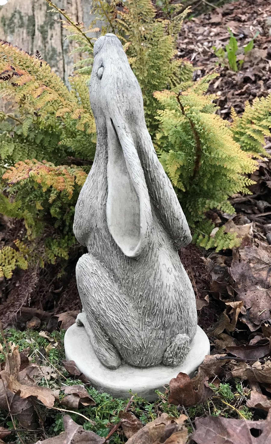Luna the Moon Gazing Hare Stone Garden Ornament