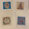 Christmas cards pack of 4