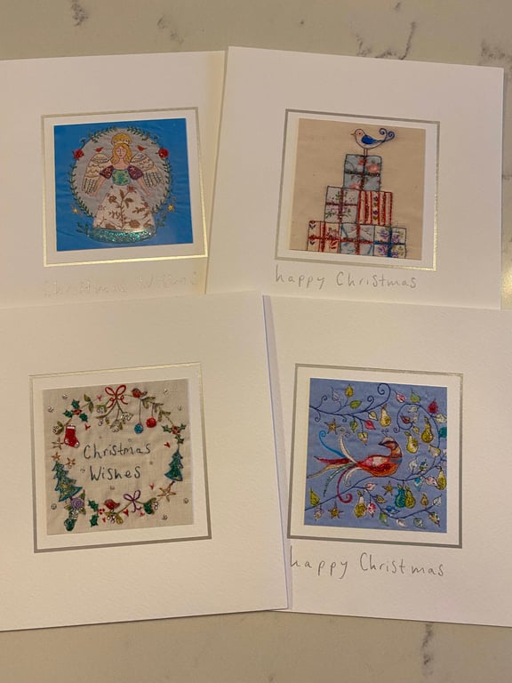 Christmas cards pack of 4