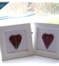 Mini Dichroic Heart in Box Frame Fused Glass Picture 003 - Image 4