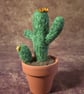 Saguaro Cactus. Needle Felted, Wool Fibres. Real Terracotta Pot. FREE SHIPPING.