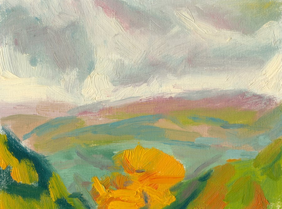 Original Landscape Painting in Oil: View from Settlebeck Gill