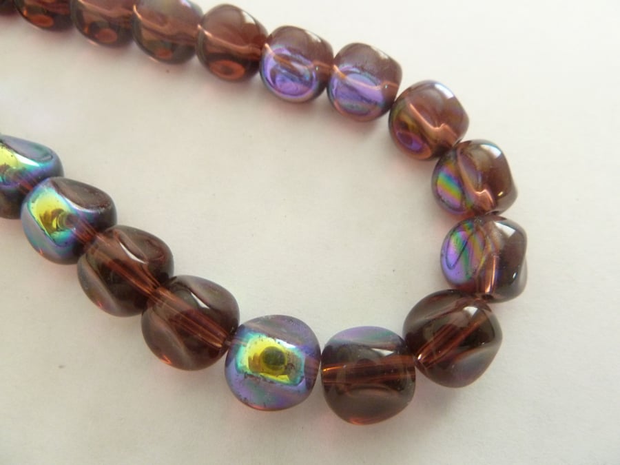 HALF PRICE purple AB coated nuggets