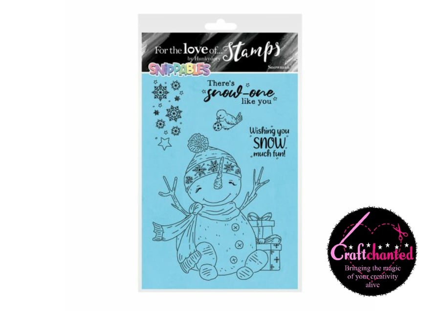 Hunkydory For The Love Of Stamps Snippables Christmas Cheer Snowman Stamp Set