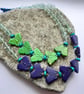 Perfectly Imperfect Howlite Butterfly and Fluorite Statement Necklace - Image 8