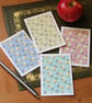 Pear mini note cards - pack of 4 blank greetings cards, A7  - Image 2