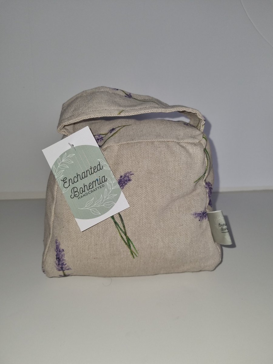 Lavender print doorstopper