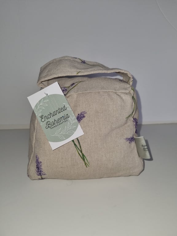 Lavender print doorstopper