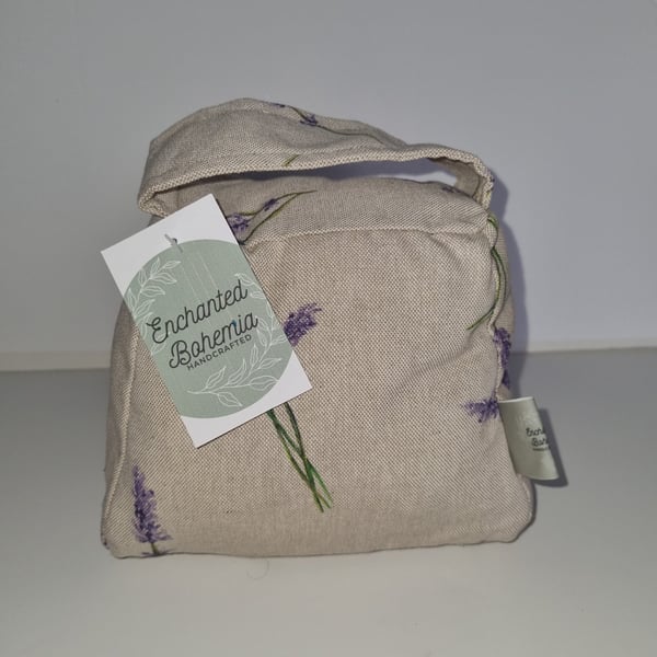 Lavender print doorstopper