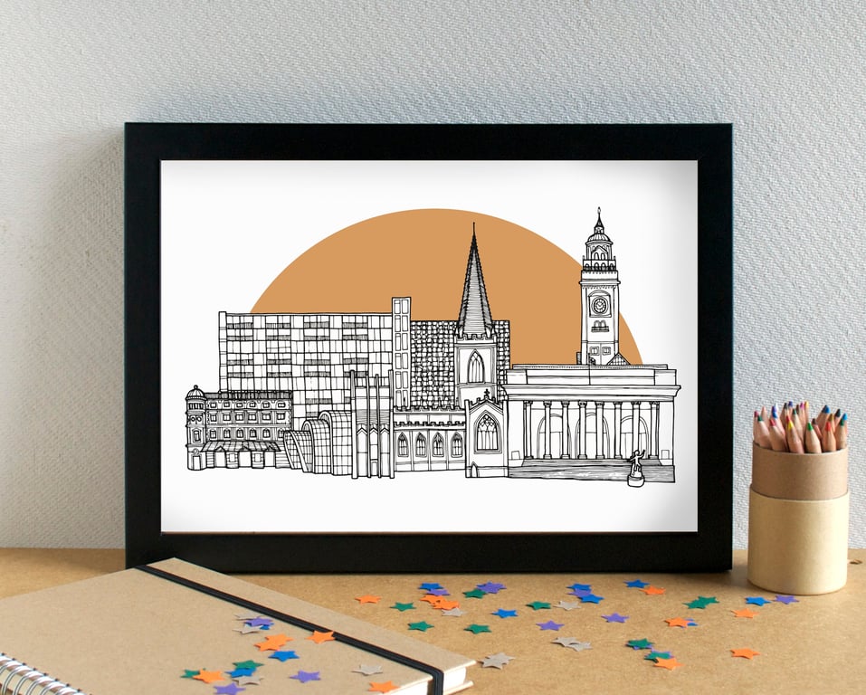 Sheffield Skyline Art Print