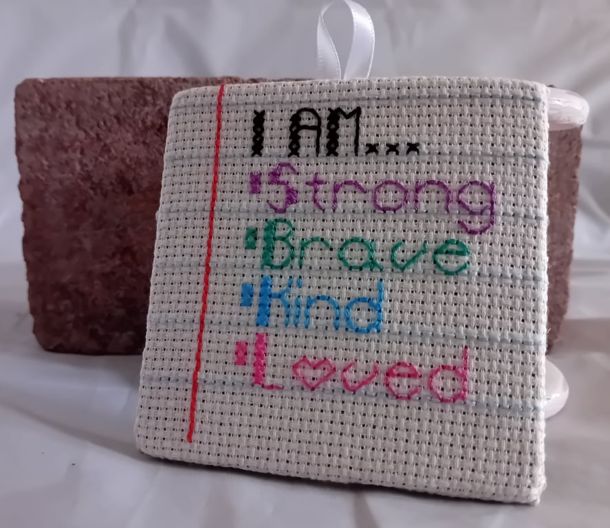 Motivational Quote Wall Hanging - "I am..."