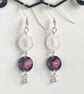 Sterling Silver Crystal Earrings - Image 1