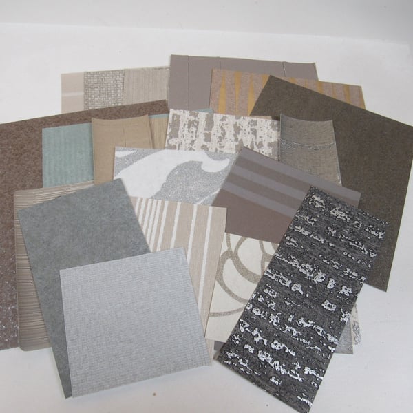 Mixed Silver Grey, Bronze Wallpaper Craft Pack