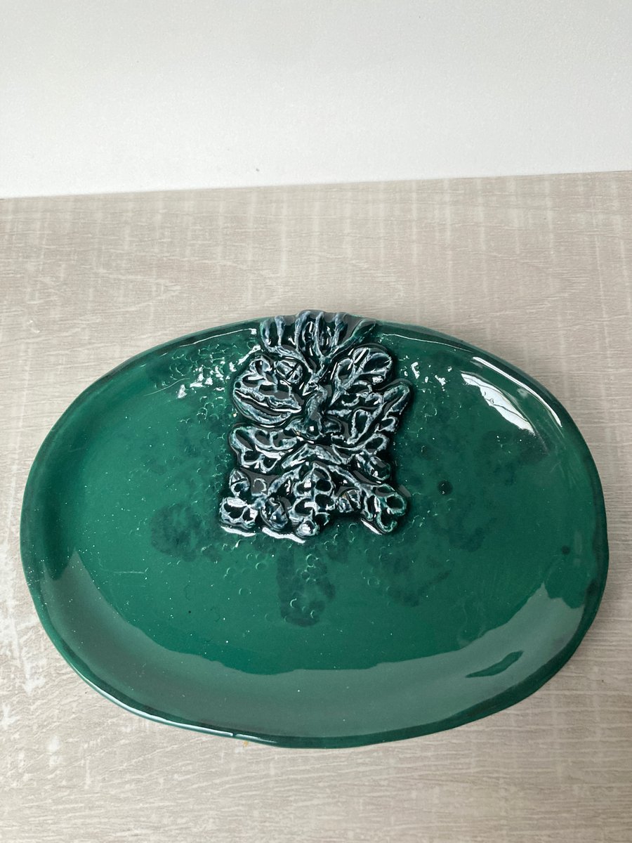 Green Man small decorative dish