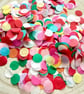 Biodegradable Confetti Circles, White Organza Bag, Wedding Toss Eco Friendly - Image 5
