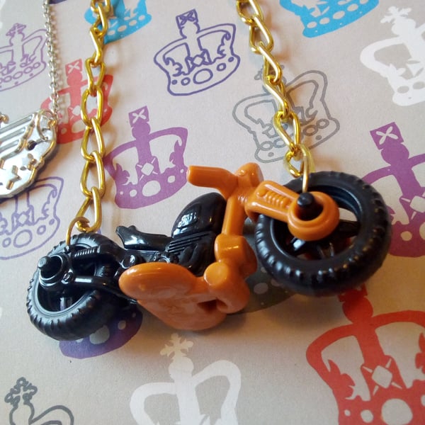 Easy Rider - Motorcycle, motorbike, bike, rider, open road, pendant, necklace