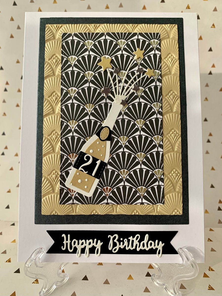 Handmade 21st Birthday Card