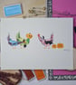 Hand Painted Halloween Chickens Art: Whimsical Watercolor Painting