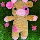 Soft Plushie Crochet Amigurumi Cow Toy