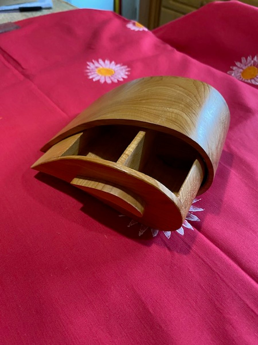 Cherry wood trinket box