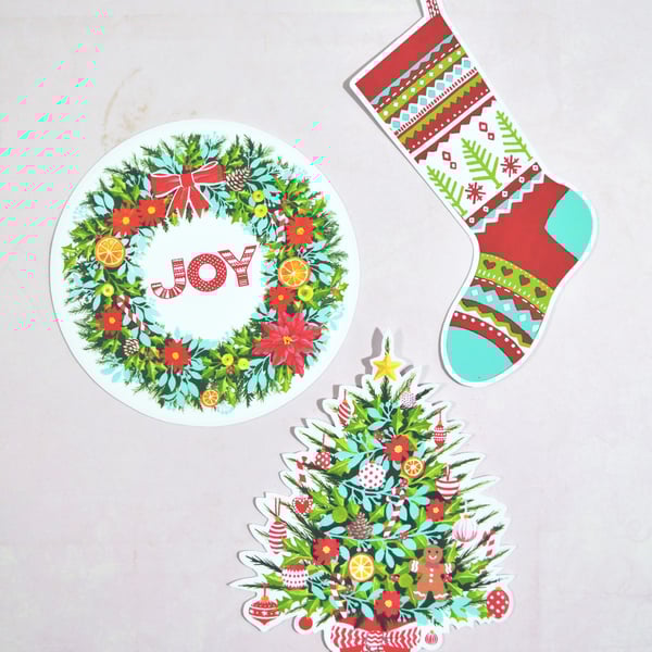 Christmas Joy Art Stickers