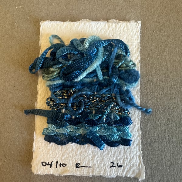Miniature weaving on paper 4 of 10