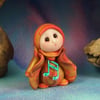 Spring Sale ... Tiny Musical Gnome 'Garna' OOAK Sculpt by Ann Galvin
