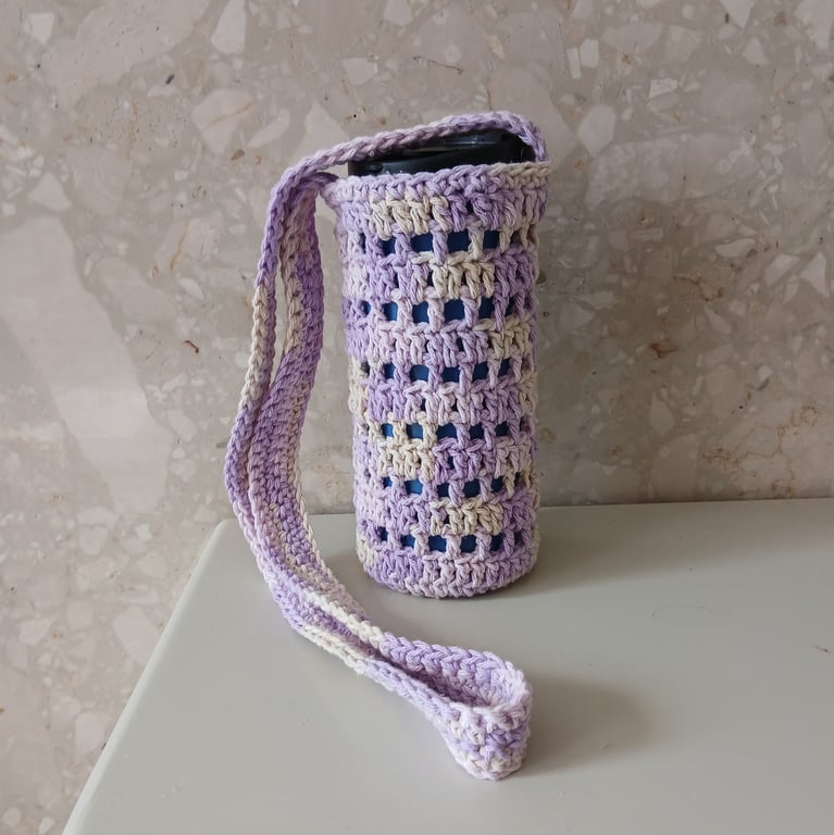 CROCHET PATTERN PDF Swirl Ombre Water Bottle Bag