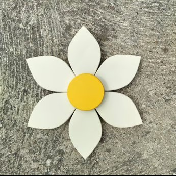 Handmade Rustic Wooden Garden Wall Flower