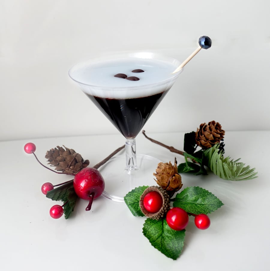 Mini Coffee Expresso Martini Cake Topper  - Props Display Kitchen Kitsch