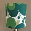 Big Green Groovy Flower Retro fabric Lampshade