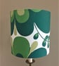 Big Green Groovy Flower Retro fabric Lampshade - Image 1