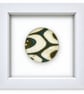 Framed fused glass rondel - B