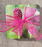 Perfectly Imperfect- Coaster set - 2 mdf coasters -  Allium floral print. - Image 5